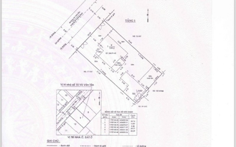 [450 tỷ] - Mặt Tiền Võ Văn Tần, 20x40=800m2, Vị Trí Siêu Vip, Tiện Xây Building, KS