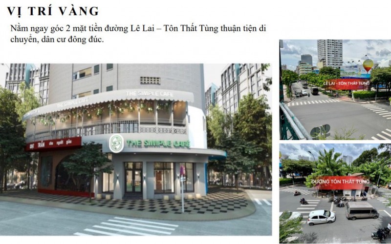 [55 tỷ] Góc siêu Vip Lê Lai - Tôn Thất Tùng, 13x10m 130tr/th