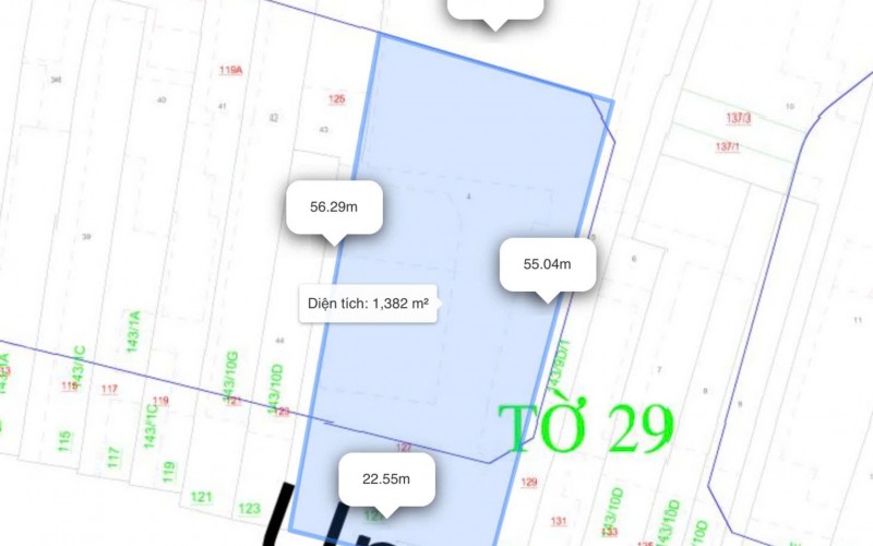 Bán Nhà Mặt Tiền Ung Văn Khiêm, 22x56m,  1380m2, 390 tỷ, Tiện Xây Building
