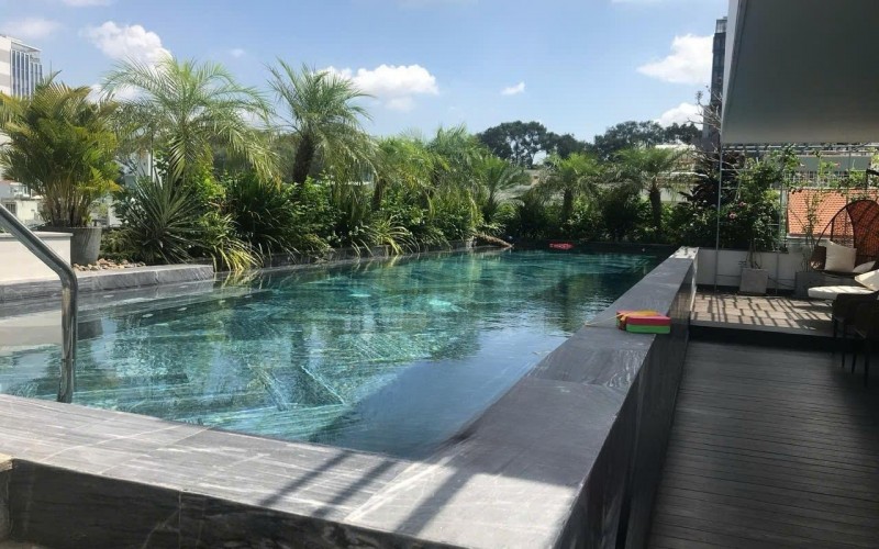Biệt Thự Hồ Bơi Sân Thượng, Trung Tâm Tân Định, DT 263.5m2 - 12x20m, Hầm 5 Tầng Ở Ngay, Về Giá Tốt