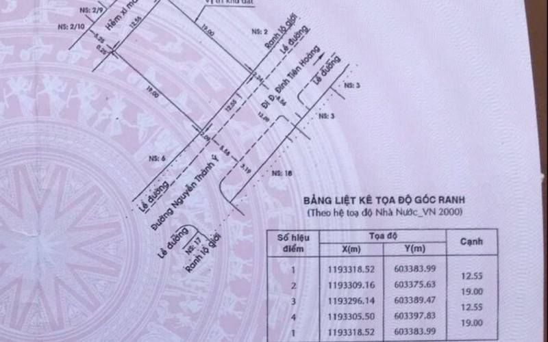 Mặt tiền Nguyễn Thành Ý, 12.55x19m, 2 Mặt tiền, 115 tỷ, tiện xây biệt thự, Building