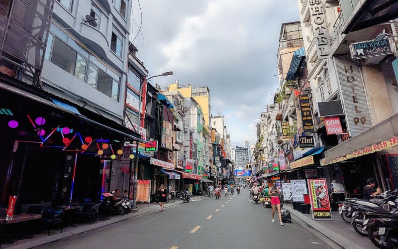 Mặt tiền Phố Tây Bùi Viện, 6x16m, 2T, Chỉ 57 tỷ, đoạn đẹp