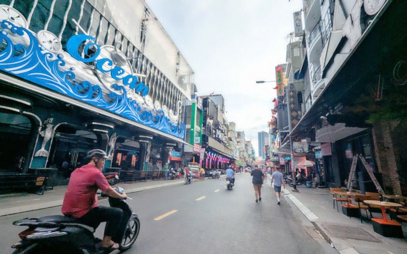 Mặt tiền Phố Tây Bùi Viện, 6x16m, 2T, Chỉ 57 tỷ, đoạn đẹp