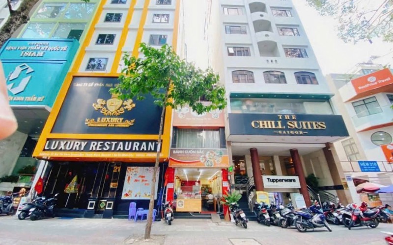 Toà nhà 8 tầng - MT khu phố khách sạn Bùi Thị Xuân, DT 8.4x16m, HĐT 11.000$/th